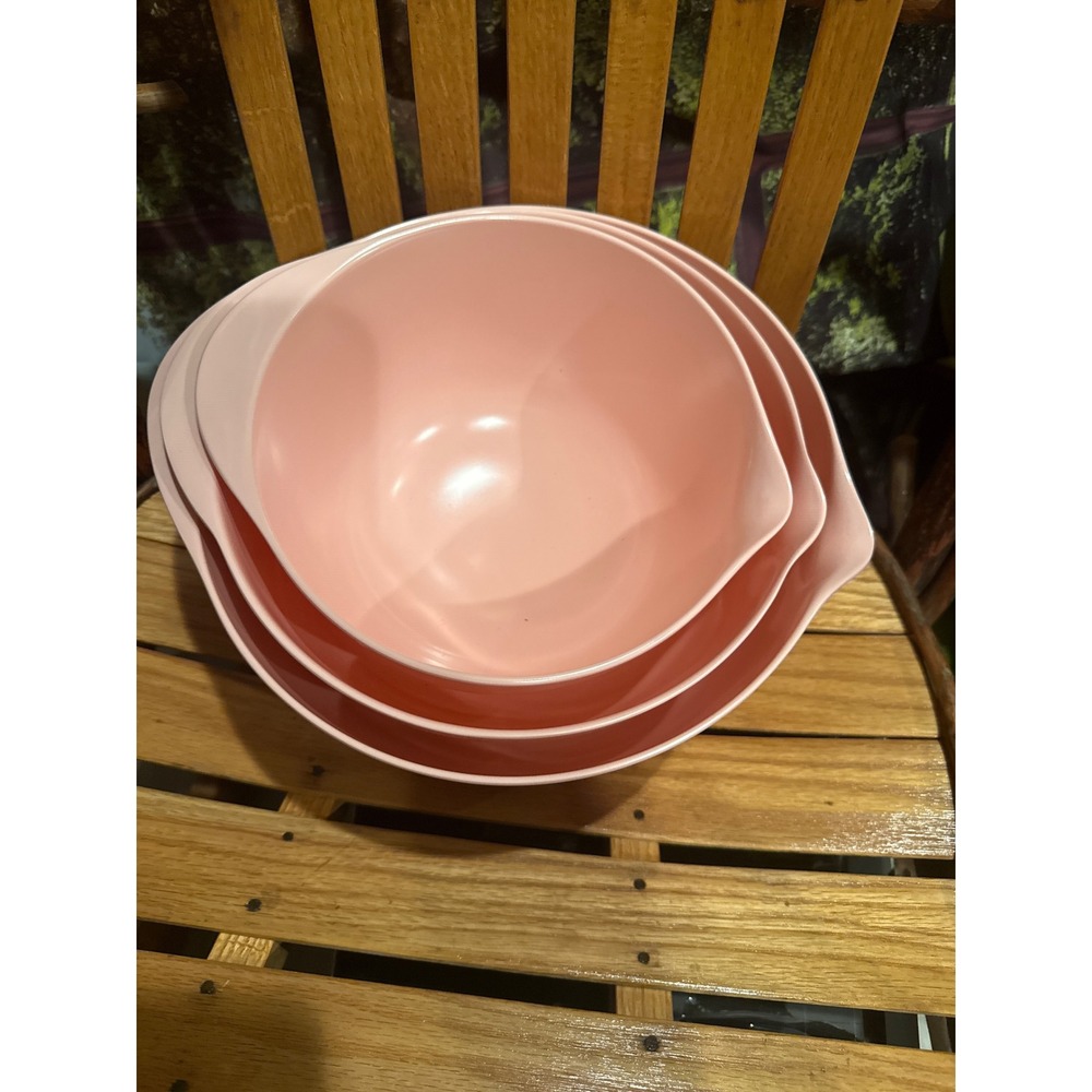 BoxedHome Soft Pink Nesting Mixing Bowls - 3-Piece Set (Like New Open Box)